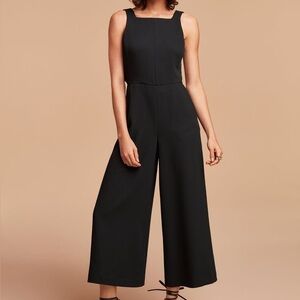 Wilfred ecoulement black wide leg jumpsuit with pockets 6